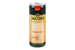 Напиток молочный 0.7% с кофе стерилизованный Латте IcePresso Jacobs ж/б 250мл