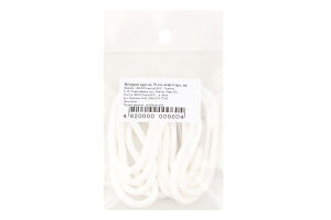 Шнурки д/взуття чорні/білі круглі 70см арт60 Парадокс