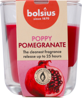 Свічка в стакані з ароматом гранату 8х7.3см №101924930315 Poppy Bolsius 1шт