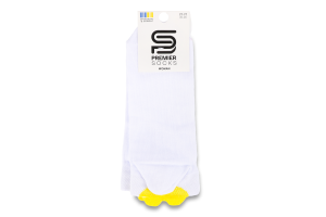 Шкарпетки жіночі короткі з ЗД серцем Premier Socks 23-25 білий-жовтий