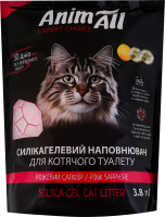 Наполнитель для кошачьего туалета силикагелевый Розовый сапфир AnimАll 3.8л
