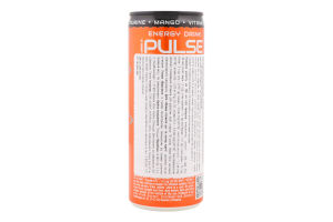 Напій енергетичний безалкогольний середньогазований Mango Pulse з/б 250мл