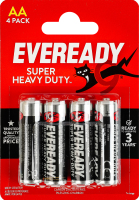 Батарейка AA 1.5V R6P Super heavy duty Eveready 4шт