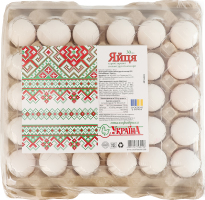 Яйца куриные пищевые столовые второй категории Птахофабрика Україна к/у 30шт
