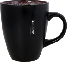 Чашка Bolzano 380мл чорно-коричнева кераміка Ardesтo