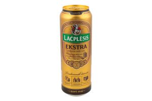Пиво 0.568л 5.2% світле пастеризоване Ekstra Lacplesis з/б