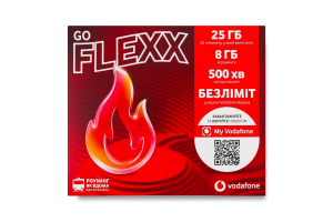 Пакет стартовый Flexx Go Special Vodafone 1шт