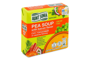 Суп гороховий зі смаком бекону Тьотя Соня м/у 180г