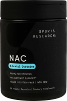 Добавка дієтична рослинні капсули 600мг NAC Sports Research 90шт
