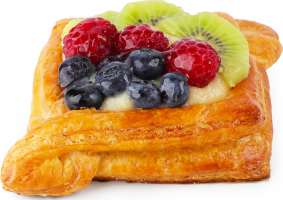 Кошик листковий з фруктами 130г