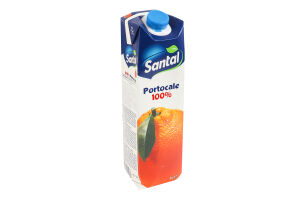 Сік відновлений пастеризований апельсиновий Santal т/п 1л