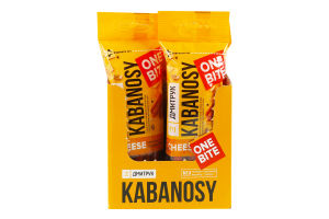 Снеки мясные из мяса птицы с добавлением сыра Cheese Кабаносы Дмитрук в/к м/у 40г