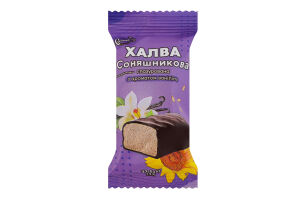 Халва соняшникова глазурована з ароматом ваніліну Caramel м/у 37.5г