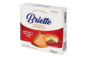 Сир 60% м'який Creamy&Buttery Red Briette к/у 125г