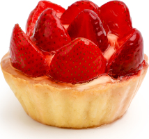 Пирожное Корзинка клубничная