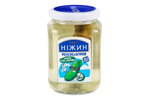 Розсіл огірковий з солоним огірком пастеризований Ніжин с/б 300мл