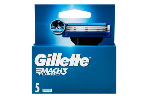 Картридж сменный для станка Mach3 Turbo Gillette 5шт