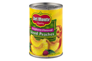 Del Monte Sliced Peaches Raspberry Flavored