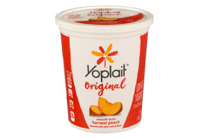 Yoplait Original Low Fat Yogurt Smooth Style Harvest Peach