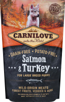 Корм д/цуценят великих порід з лососем та індичкою сухий 1,5кг Карнілав