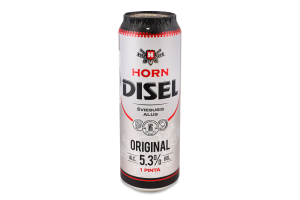 Пиво 0.568л 5.3% світле фільтроване пастеризоване Original Horn Disel з/б