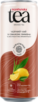 Чай холодный черный со вкусом лимона и экстрактом лемонграсса Моршинська ж/б 0.33л