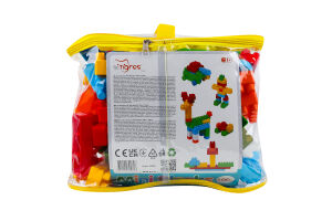 Конструктор для дітей від 1року №39982 Mini blocks Tigres 100ел