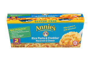 Annie's Homegrown Macaroni & Cheese Cups Rice Pasta & Cheddar - 2 PK