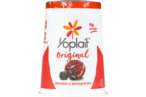 Yoplait Original Low Fat Yogurt Blackberry Pomegranate