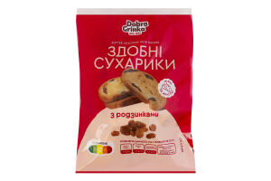 Сухарики здобні з родзинками Dobra grinka м/у 100г