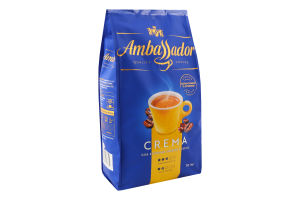 Кофе натуральный жареный в зернах Crema Ambassador м/у 1кг