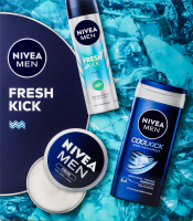 Набор Гель для душа Cool kick 250мл + Антиперспирант Fresh kick 150мл + Крем для лица 75мл Fresh kick Nivea Men 3шт