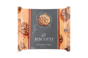 Печенье сдобное песочно-отсадное с семечками Cookies time Biscotti м/у 180г