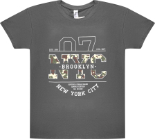 Футболка чол Sol's Imperial 190 NYC графітовий S