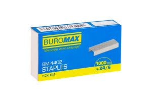 Скобы 24/6 №BM.4402 Buromax 1000шт