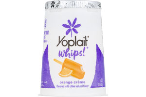 Yoplait Whips! Lowfat Mousse Yogurt Orange Creme