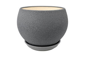 Горщик д/квітів Куля шовк 4,1л металік 17см Оріана