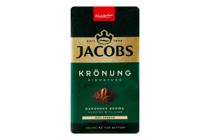 Кофе натуральный жареный молотый Kronung Jacobs м/у 250г