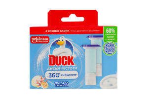 Очищувач унітаза гелевий Морська свіжість Диски чистоти Duck 2х36мл