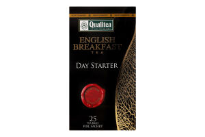 Чай чорний байховий дрібний English breakfast Qualitea в/ґ к/у 25х2г