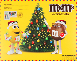 Набір драже, батончиків, печива, цукерок та жувальних драже Велика бандероль M&M's&Friends к/у 316г