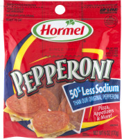 Hormel Pepperoni 50% Less Sodium Pillow Pack - 6oz