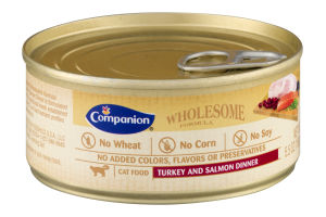 Companion Wholesome Formula Cat Food Turkey And Salmon Dinner