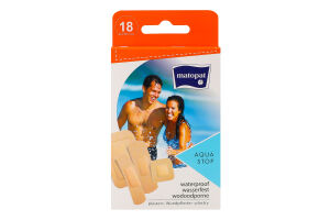 Пластыри медицинские Aqua Stop Matopat 18шт