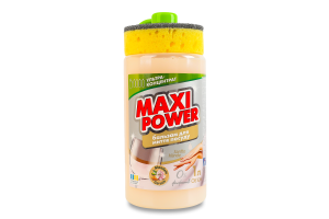 Средство для мытья посуды с ароматом миндаля Maxi Power 1л