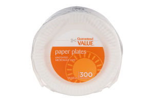 Guaranteed Value Paper Plates - 300 CT