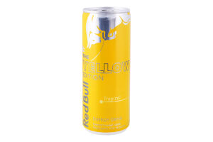 Напій енергетичний безалкогольний сильногазований Tropical The Yellow Edition Red Bull з/б 250мл