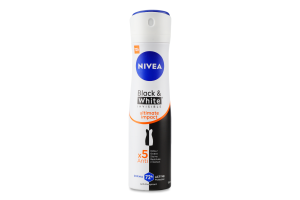 Антиперспірант Ultimate impact Чорне та біле невидимий Nivea 150мл