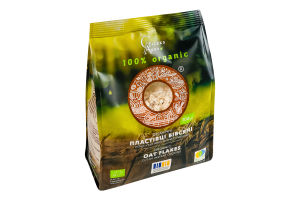 Хлопья овсяные мгновенного приготовления резаные органические Galeks Agro м/у 300г