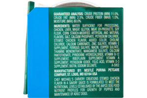 Purina Chef Michaels Carvery Creations Stewed Chicken Flavor Dog Food